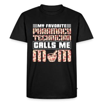 Technicien en pharmacie Pharmacien Technicien en pharmacie Cadeau - T-shirt Premium bio Homme - noir - Devant - Nico (187cm)