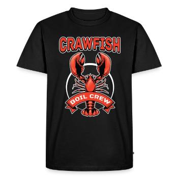 Crabes cuisiniers Équipage Les crabes cuisent le homard - T-shirt Premium bio Homme - noir - Devant - Nico (187cm)