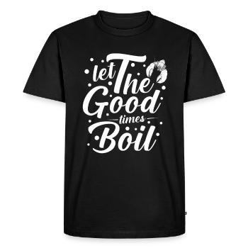 Crabs cook funny crabs cook lobster - Men's Premium Organic T-Shirt - black - Front - Nico (187cm)