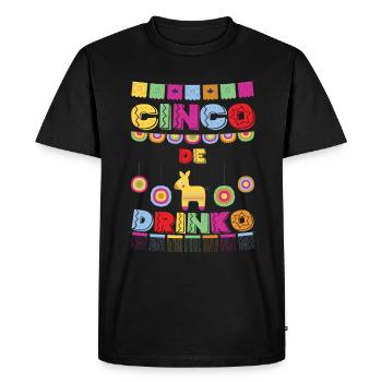 Cinco De Mayo Pinata drinking celebration - Men's Premium Organic T-Shirt - black - Front - Nico (187cm)