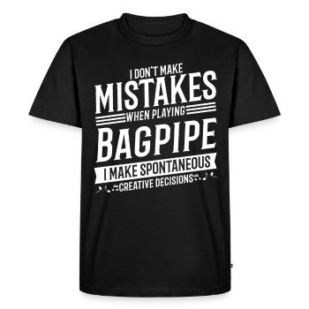 Cornemuse Musique Cornemuse - T-shirt Premium bio Homme - noir - Devant - Nico (187cm)