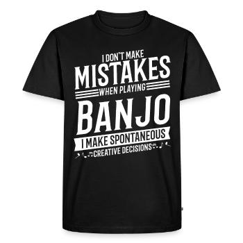 Banjo Player Instrument de musique Musique Banjo - T-shirt Premium bio Homme - noir - Devant - Nico (187cm)
