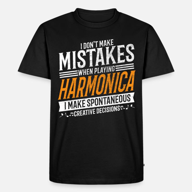 Harmonica Creative Harmonica Player - T-shirt Premium bio Homme - noir