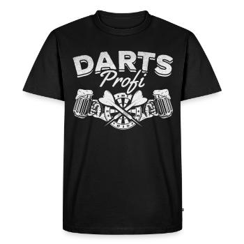 Darts Professional Darts Player Darts Game Darts Professional - Men's Premium Organic T-Shirt - black - Front - Nico (187cm)