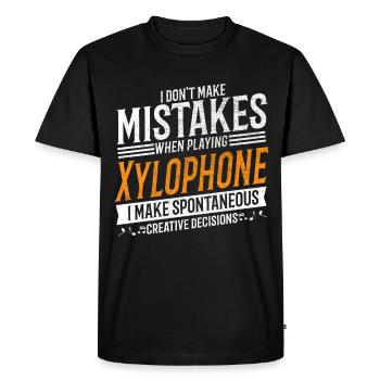 Xylophone Music Lover Lecteur de xylophone créatif - T-shirt Premium bio Homme - noir - Devant - Nico (187cm)