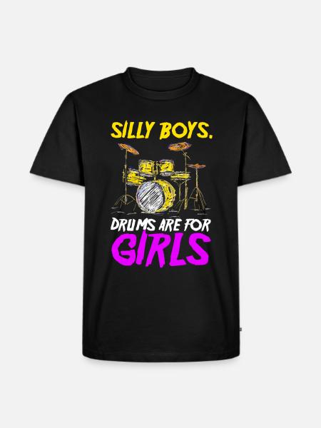 Drums Drummer Gift - Men's Premium Organic T-Shirt - black