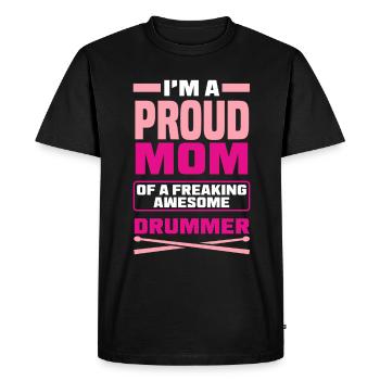 Cadeau de batteur de batterie - T-shirt Premium bio Homme - noir - Devant - Nico (187cm)