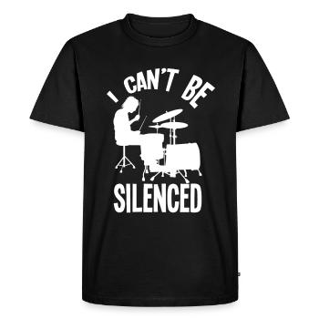Cadeau de batteur de batterie - T-shirt Premium bio Homme - noir - Devant - Nico (187cm)