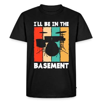Cadeau de batteur de batterie - T-shirt Premium bio Homme - noir - Devant - Nico (187cm)