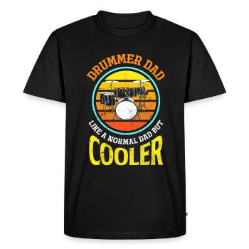 Cadeau de batteur de batterie - T-shirt Premium bio Homme - noir - Devant - Nico (187cm)