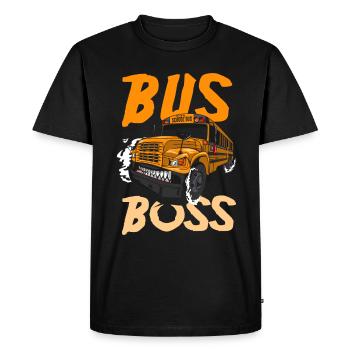 Funny school bus driver school bus bus driver - Men's Premium Organic T-Shirt - black - Front - Nico (187cm)