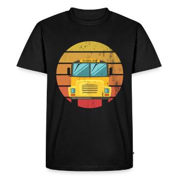 Funny school bus driver school bus bus driver - Men's Premium Organic T-Shirt - black - Front - Nico (187cm)
