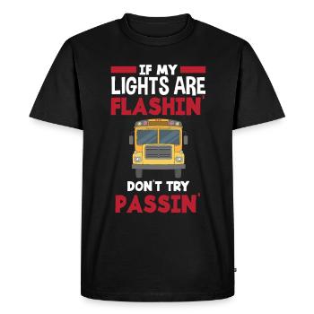 Funny school bus driver school bus bus driver - Men's Premium Organic T-Shirt - black - Front - Nico (187cm)