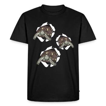 Sea turtles Turtle lovers - Men's Premium Organic T-Shirt - black - Front - Nico (187cm)