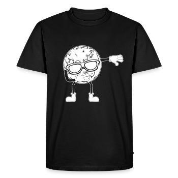 Dabbing Planet Drôle Jour de la Terre Dab Danse Jour de la Terre - T-shirt Premium bio Homme - noir - Devant - Nico (187cm)