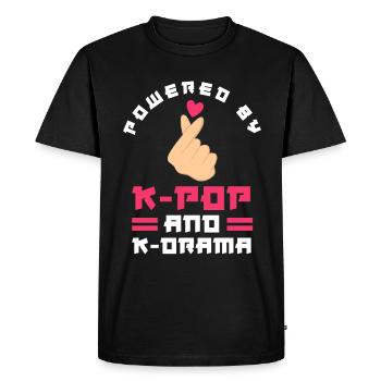 K-Pop K-Drama Musique pop coréenne - T-shirt Premium bio Homme - noir - Devant - Nico (187cm)