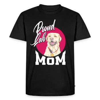 Fière Maman Labrador - T-shirt Premium bio Homme - noir - Devant - Nico (187cm)