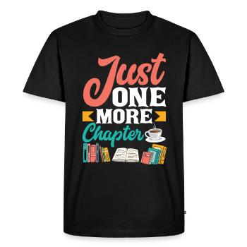 Bookworm Book Lover Librarian Gift - Men's Premium Organic T-Shirt - black - Front - Nico (187cm)