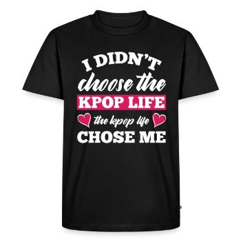 K-Pop K-Drama Musique pop coréenne - T-shirt Premium bio Homme - noir - Devant - Nico (187cm)