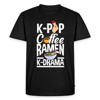 K-Pop K-Drama Musique pop coréenne - T-shirt Premium bio Homme - noir - Devant - Nico (187cm)