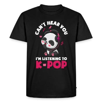 K-Pop K-Drama Musique pop coréenne - T-shirt Premium bio Homme - noir - Devant - Nico (187cm)