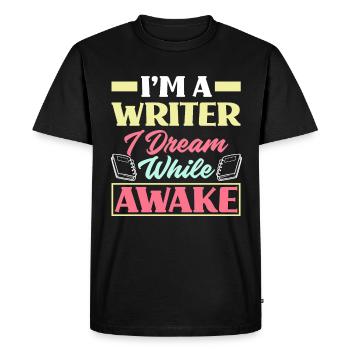 Auteur Auteur Drôle Auteur Cadeau - T-shirt Premium bio Homme - noir - Devant - Nico (187cm)
