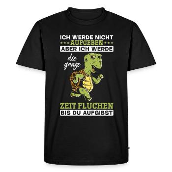 Tortues Randonnée Trekking en plein air Randonnée - T-shirt Premium bio Homme - noir - Devant - Nico (187cm)