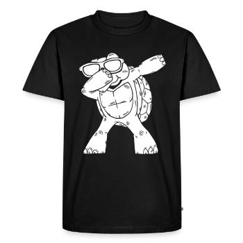 Dabbing Turtle Sea Turtle Lover Un cool - T-shirt Premium bio Homme - noir - Devant - Nico (187cm)
