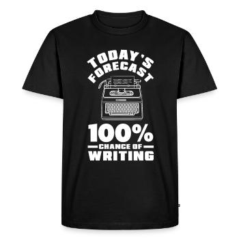 Auteur Auteur Drôle Auteur Cadeau - T-shirt Premium bio Homme - noir - Devant - Nico (187cm)