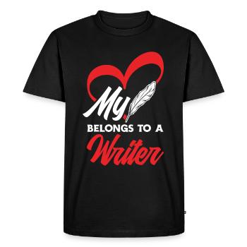 Auteur Auteur Drôle Auteur Cadeau - T-shirt Premium bio Homme - noir - Devant - Nico (187cm)