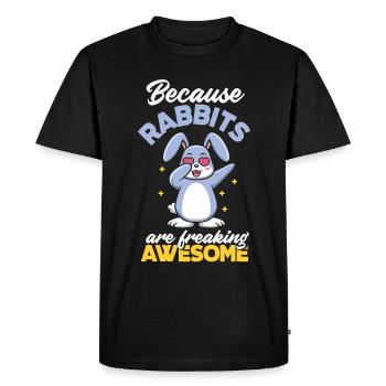 Rabbit Rabbit Pet Rabbit Mama Gift - Men's Premium Organic T-Shirt - black - Front - Nico (187cm)