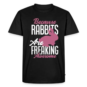 Rabbit Rabbit Pet Rabbit Mama Gift - Men's Premium Organic T-Shirt - black - Front - Nico (187cm)