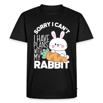 Rabbit Rabbit Pet Rabbit Mama Gift - Men's Premium Organic T-Shirt - black - Front - Nico (187cm)