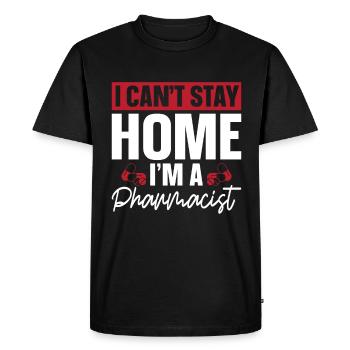 Technicien en pharmacie Technicien en pharmacie Cadeau - T-shirt Premium bio Homme - noir - Devant - Nico (187cm)