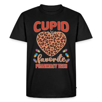 Technicien en pharmacie Technicien en pharmacie Cadeau - T-shirt Premium bio Homme - noir - Devant - Nico (187cm)