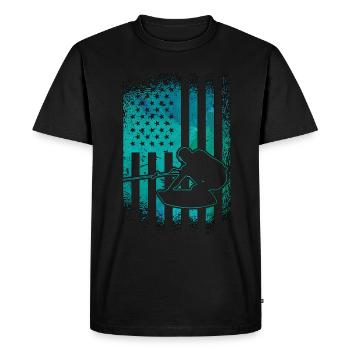 Wakeboard Wakeboarding Wakeboarder Cool Cadeau - T-shirt Premium bio Homme - noir - Devant - Nico (187cm)