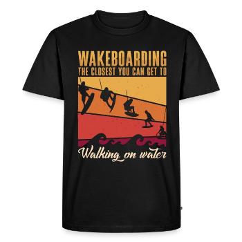 Wakeboard WakeboardIng Wakeboarder Cadeau - T-shirt Premium bio Homme - noir - Devant - Nico (187cm)