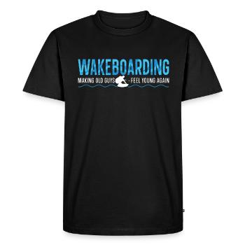 Wakeboard WakeboardIng Wakeboarder Cadeau - T-shirt Premium bio Homme - noir - Devant - Nico (187cm)