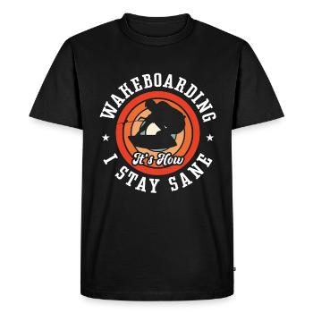 Wakeboard Wakeboarder Wakeboarding Cadeau - T-shirt Premium bio Homme - noir - Devant - Nico (187cm)