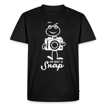 Photographie amusante que je suis sur le point de prendre - T-shirt Premium bio Homme - noir - Devant - Nico (187cm)