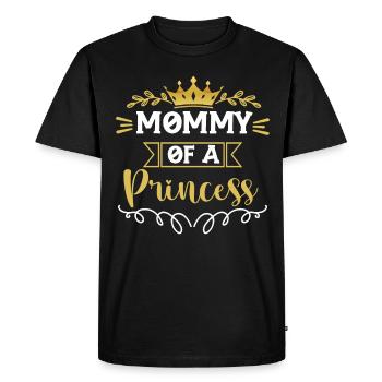 Mama einer Prinzessin Niedliche Mutter-Tochter - Männer Premium Bio T-Shirt - Schwarz - Vorne - Nico (187cm)