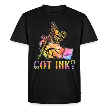 Amateurs de tatouage Tatoueur Tatoueur - T-shirt Premium bio Homme - noir - Devant - Nico (187cm)