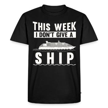 Semaine de croisière Vacances de croisière amusantes - T-shirt Premium bio Homme - noir - Devant - Nico (187cm)