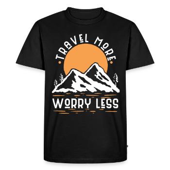Road Trip Travel Adventure Outdoor Travelers - Men's Premium Organic T-Shirt - black - Front - Nico (187cm)