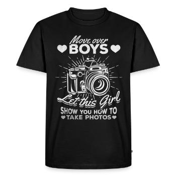 Photography Girl - Let yourself be pampered by this - Men's Premium Organic T-Shirt - black - Front - Nico (187cm)