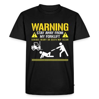 Chariot élévateur à fourche Chariot élévateur Entrepôt Cadeau - T-shirt Premium bio Homme - noir - Devant - Nico (187cm)