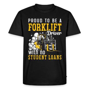 Forklift Driver Forklift Warehouse Forklift Gift - Men's Premium Organic T-Shirt - black - Front - Nico (187cm)