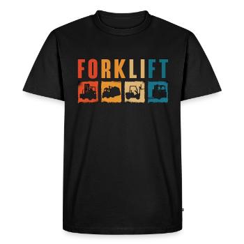 Forklift Driver Forklift Warehouse Forklift Gift - Men's Premium Organic T-Shirt - black - Front - Nico (187cm)