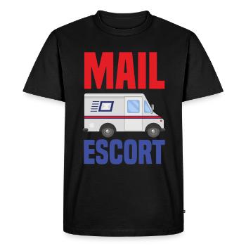 Funny Letter Deliverer Post Post Gifts - Men's Premium Organic T-Shirt - black - Front - Nico (187cm)