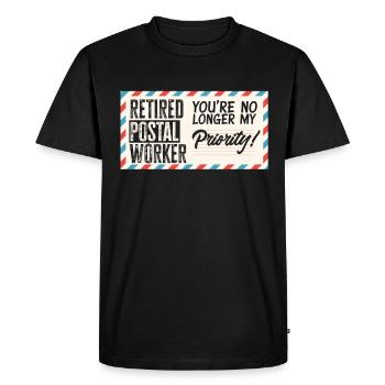 Funny Letter Deliverer Post Post Gifts - Men's Premium Organic T-Shirt - black - Front - Nico (187cm)